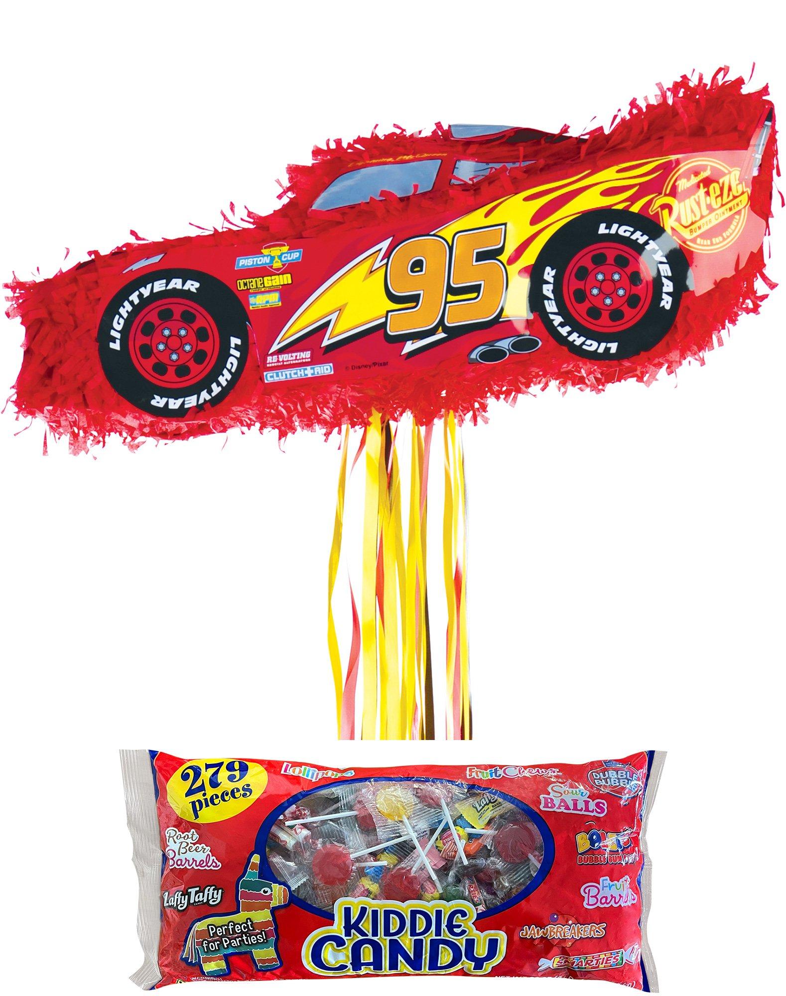 Pull String Lightning McQueen Car Pinata Kit